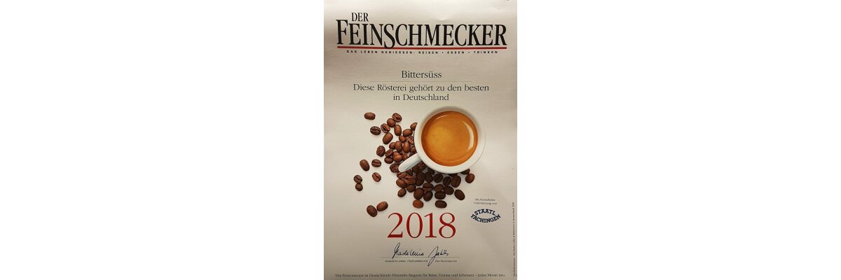 Auszeichnung im Feinschmecker 2018 - 