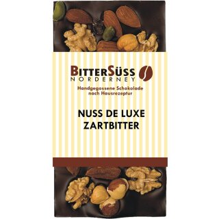 Nuss De Luxe Zartbitter - Tafel 100g