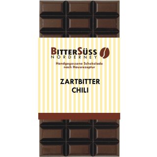 Zartbitter Chili - Tafel 100g