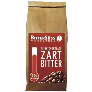Trinkschokolade Zartbitter Drops 70% - Beutel 250g