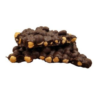 Bruchschokolade Haselnuss zartbitter 100g