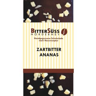 Zartbitter Ananas - Tafel 100g