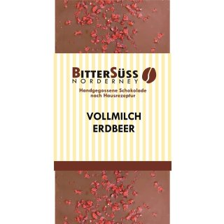 Vollmilch Erdbeer - Tafel 100g