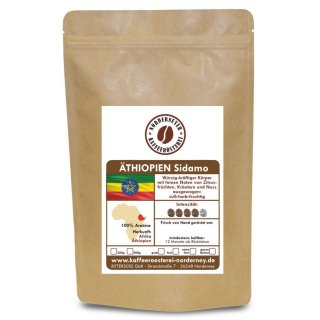 Röstkaffee Äthiopien Sidamo 250g extrafein gemahlen