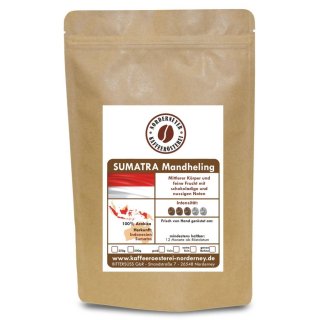Röstkaffee Sumatra Mandheling 250g fein gemahlen